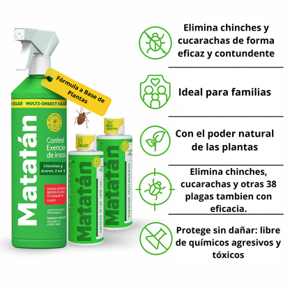 Elimina chinches de cama y 38 plagas mas de forma efectiva SIN usar productos químicos agresivos